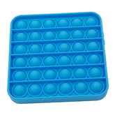 Jucarie POP IT!, antistres, din silicon, patrat, albastru